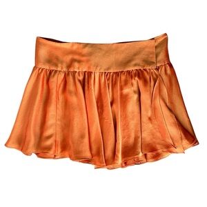 Just Cavalli Women’s Vintage Y2K Shot Color Iridescent Orange Green Mini Skirt